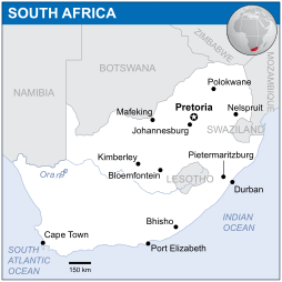Map of South Africa (Image Credit: OCHA [CC BY 3.0])