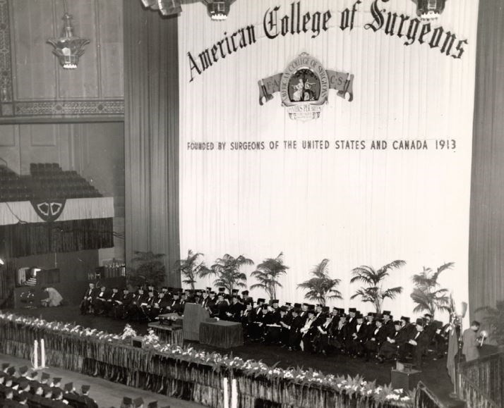 Figure 2. Convocation of the American College of Surgeons Clinical Congress in 1951