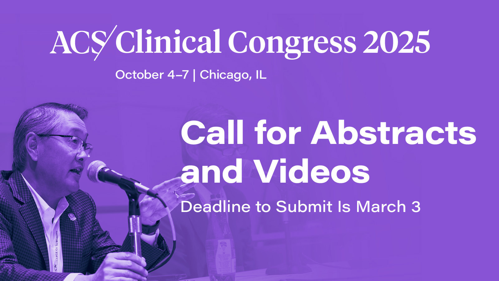 Submit Your Abstracts for Clinical Congress 2025